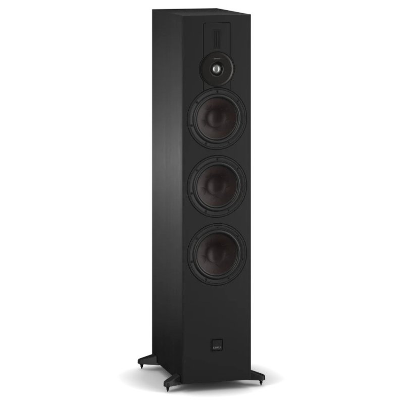 DALI Sonik 9 Floorstanding Speakers Black Ash (Pair) — front view (grille off)