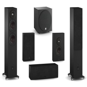 DALI Sonik 5 with On-Wall 5.1 Speaker Package Black Ash