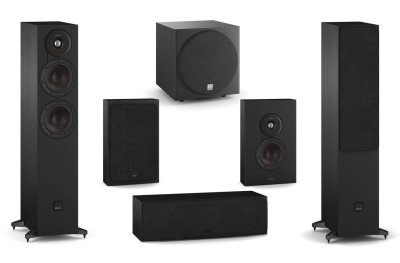 DALI Sonik 5 with On-Wall 5.1 Speaker Package Black Ash