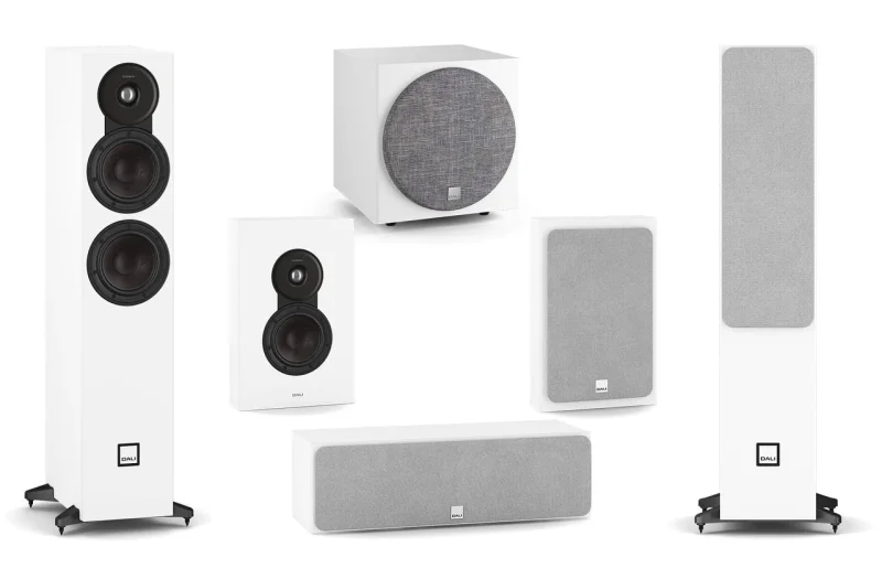 DALI Sonik 5 with On-Wall 5.1 Speaker Package White