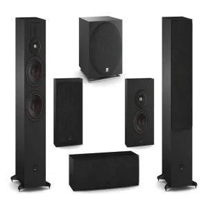 DALI Sonik 7 with On-Wall 5.1 Speaker Package Black Ash