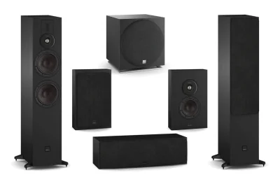 DALI Sonik 7 with On-Wall 5.1 Speaker Package Black Ash