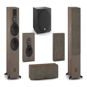 DALI Sonik 7 with On-Wall 5.1 Speaker Package Walnut