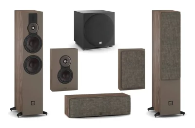 DALI Sonik 7 with On-Wall 5.1 Speaker Package Walnut