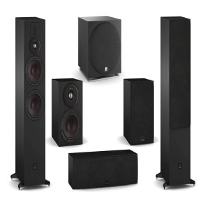 DALI Sonik 7 with Sonik 1 5.1 Speaker Package Black Ash