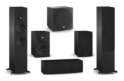 DALI Sonik 7 with Sonik 1 5.1 Speaker Package Black Ash