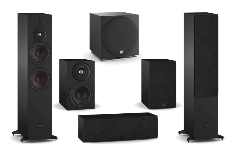DALI Sonik 7 with Sonik 1 5.1 Speaker Package Black Ash