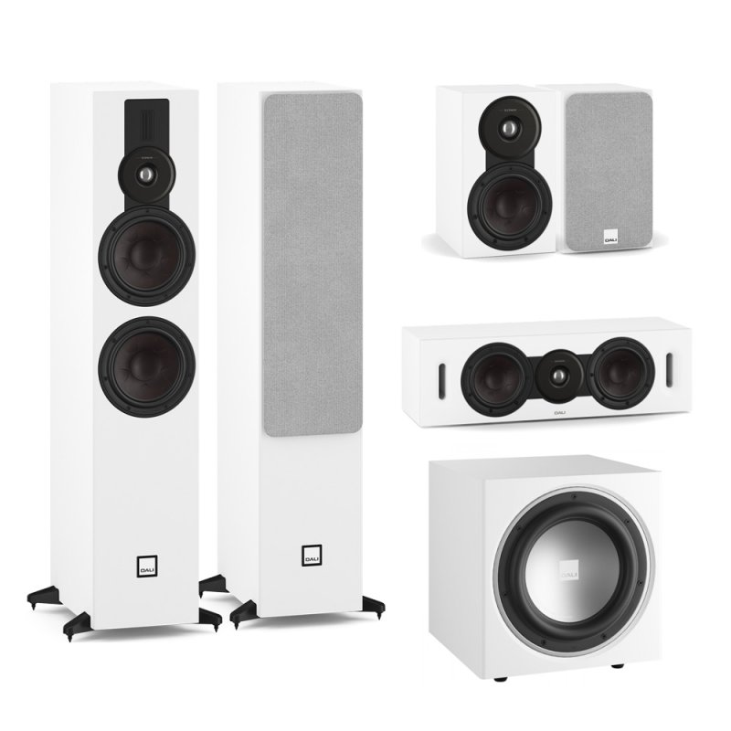 DALI Sonik 7 with Sonik 1 5.1 Speaker Package White