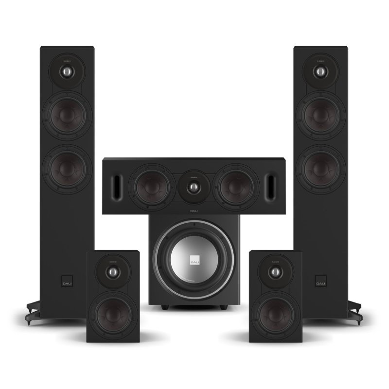 DALI Sonik 5 with Sonik 1 5.1 Speaker Package Black Ash