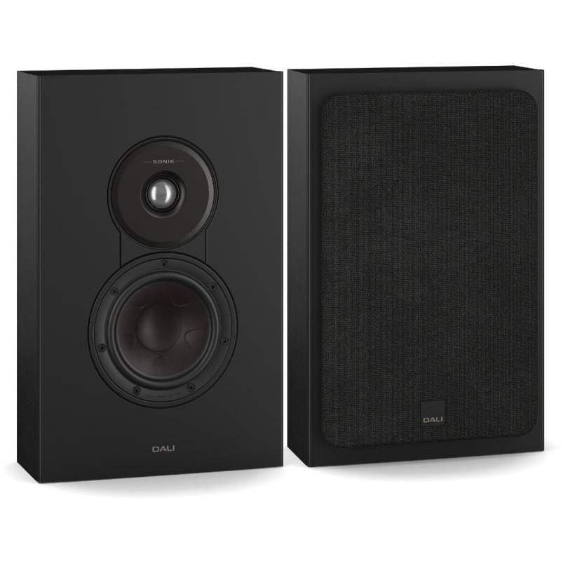 DALI Sonik On-Wall Black Ash — hero view (Pair)