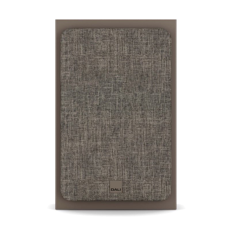 DALI Sonik On-Wall Walnut — front view (grille on, head-on)
