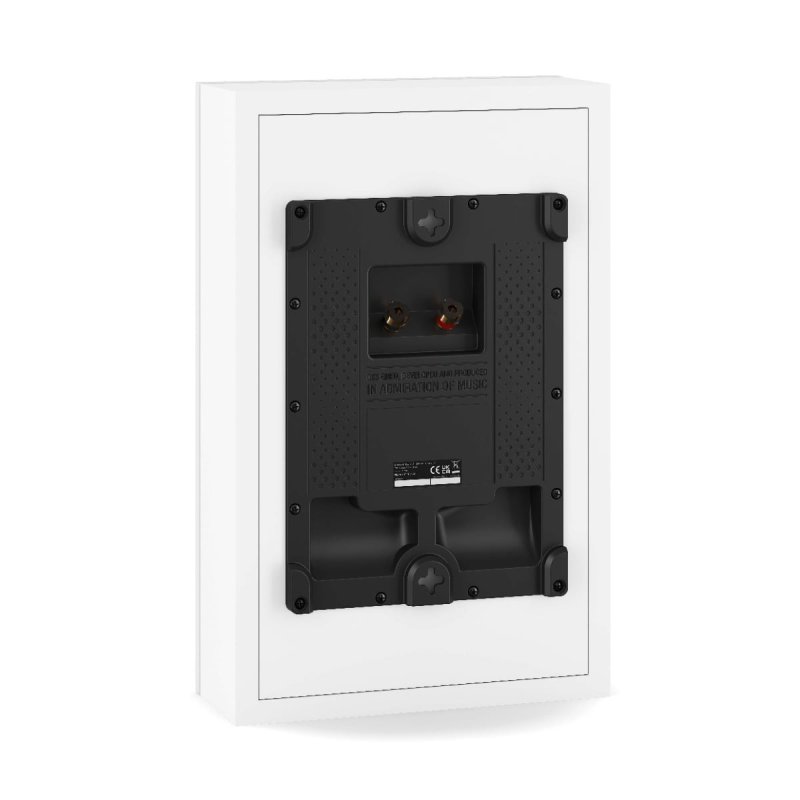 DALI Sonik On-Wall White — rear panel (angled)
