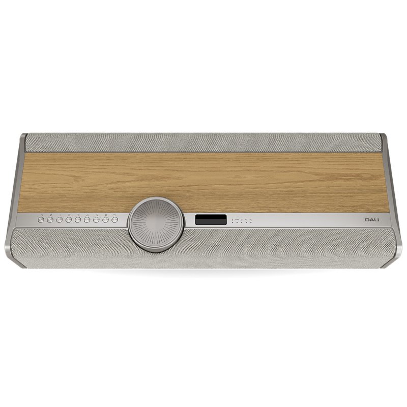 DALI VEGA Natural Oak, top panel with control dial and preset buttons