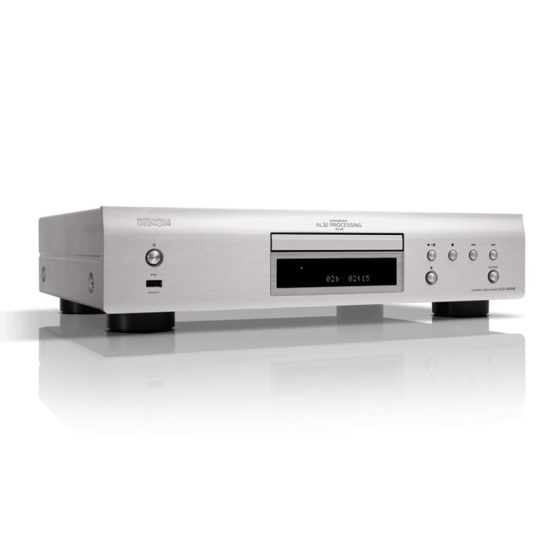 Denon DCD-900NE CD Player Silver — front angled view