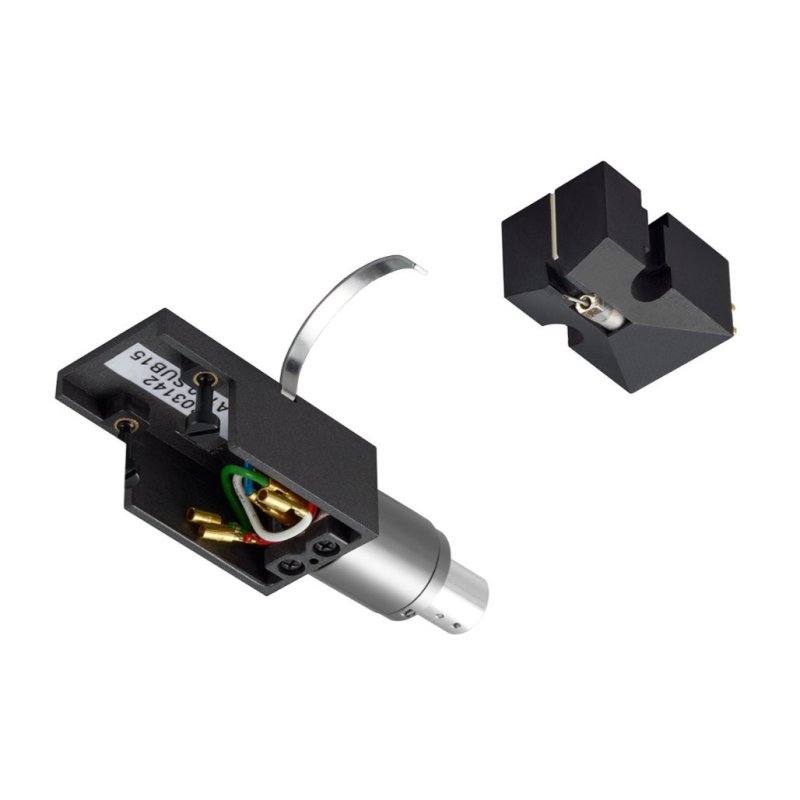 Denon DL-A110 MC Phono Cartridge — headshell rear and cartridge detail