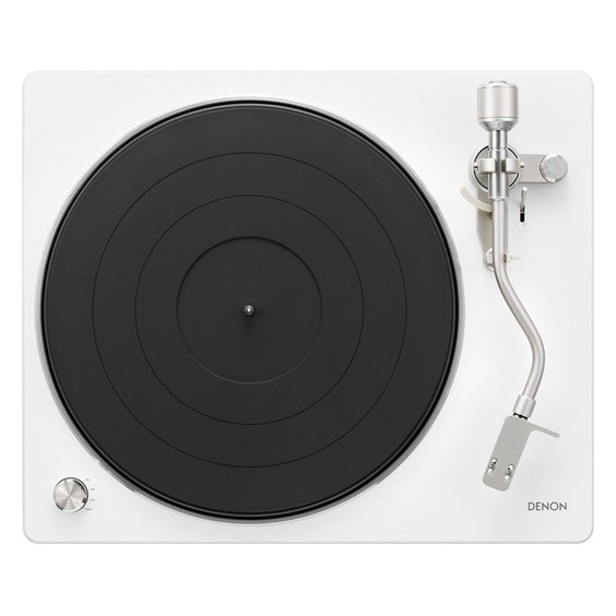 Denon DP-450USB Turntable White — top view