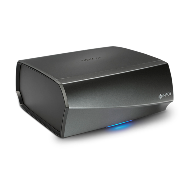 Denon HEOS Link HS2 Wireless Pre-Amplifier — front angle view