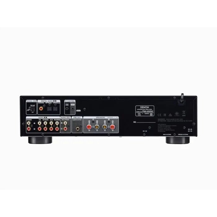Denon PMA-600NE Integrated Stereo Amplifier (Black) — rear panel