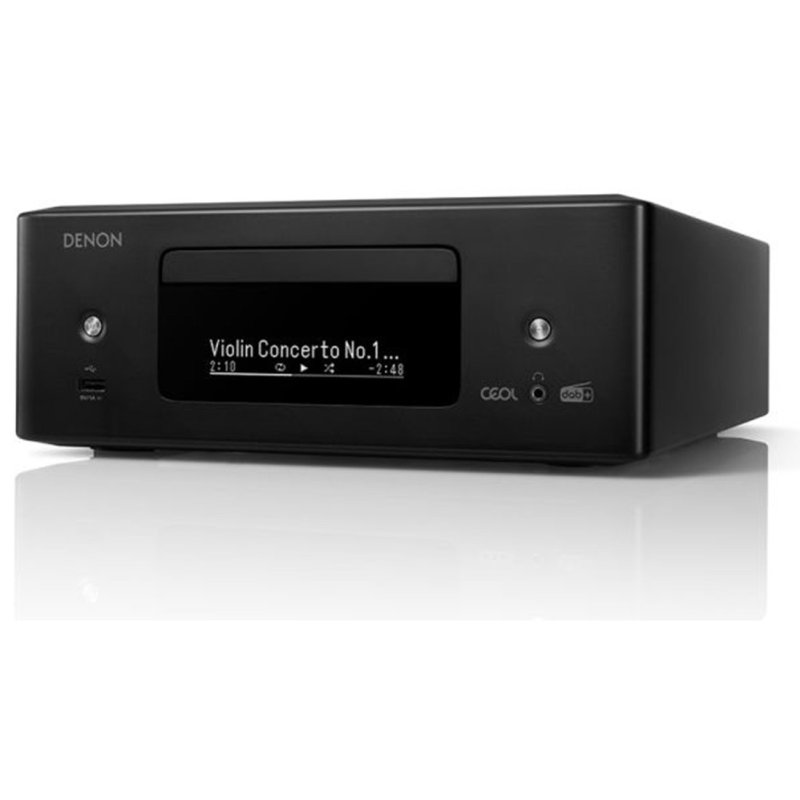 Denon CEOL RCD-N12DAB Network CD Receiver Black — angle view