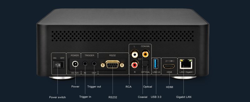 Dorpo X300 rear panel connections