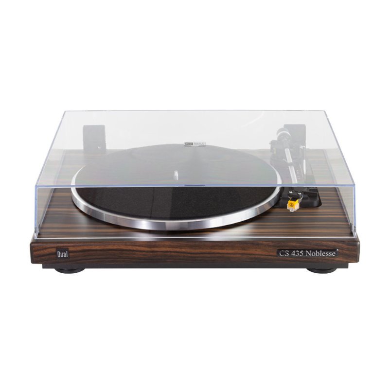 Dual CS 435-1 Noblesse Makassar Automatic Turntable — front view (dust cover closed)