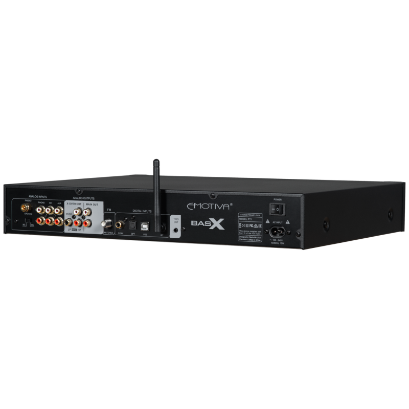 Emotiva BasX PT-1 Preamplifier — rear view