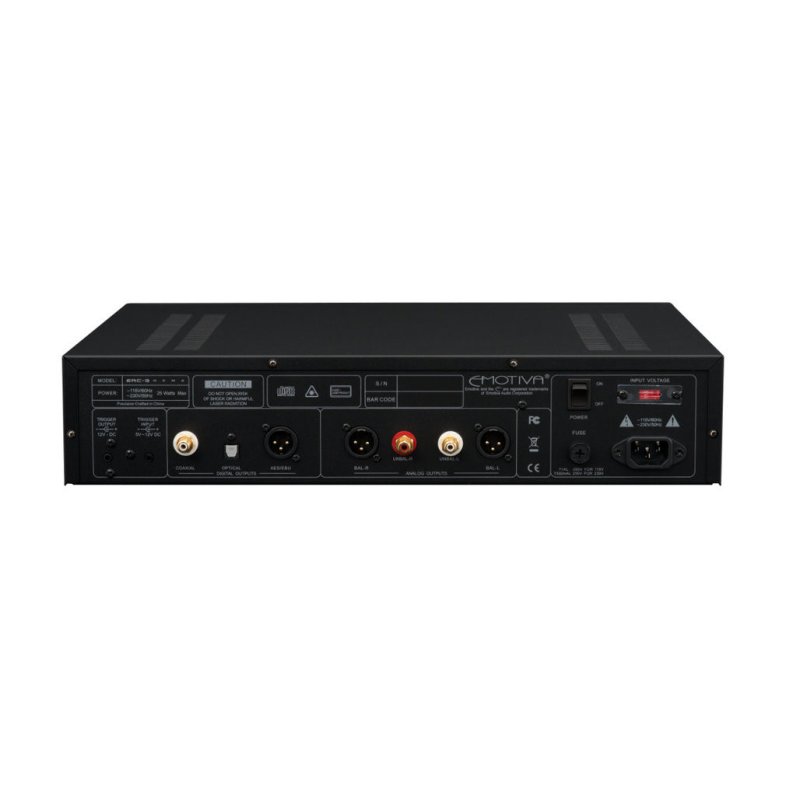 Emotiva ERC-3 CD Player — rear panel