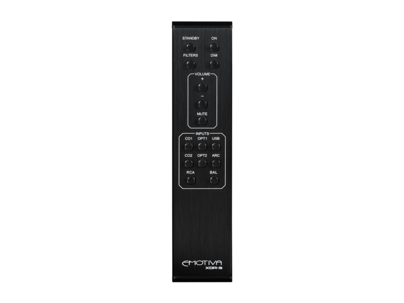 Emotiva XDA3 DAC/Preamplifier — remote control