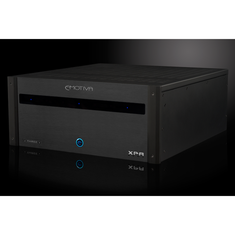 Emotiva XPA-3 Gen3 Power Amplifier — isometric front view