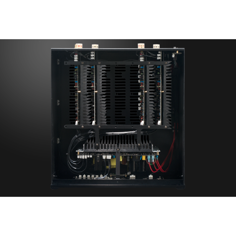 Emotiva XPA-DR2 Stereo Power Amplifier — internal view (lid removed)