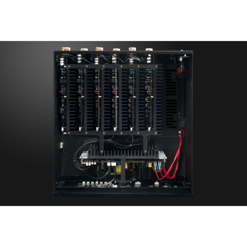 Emotiva XPA-DR3 Power Amplifier — top view showing internals