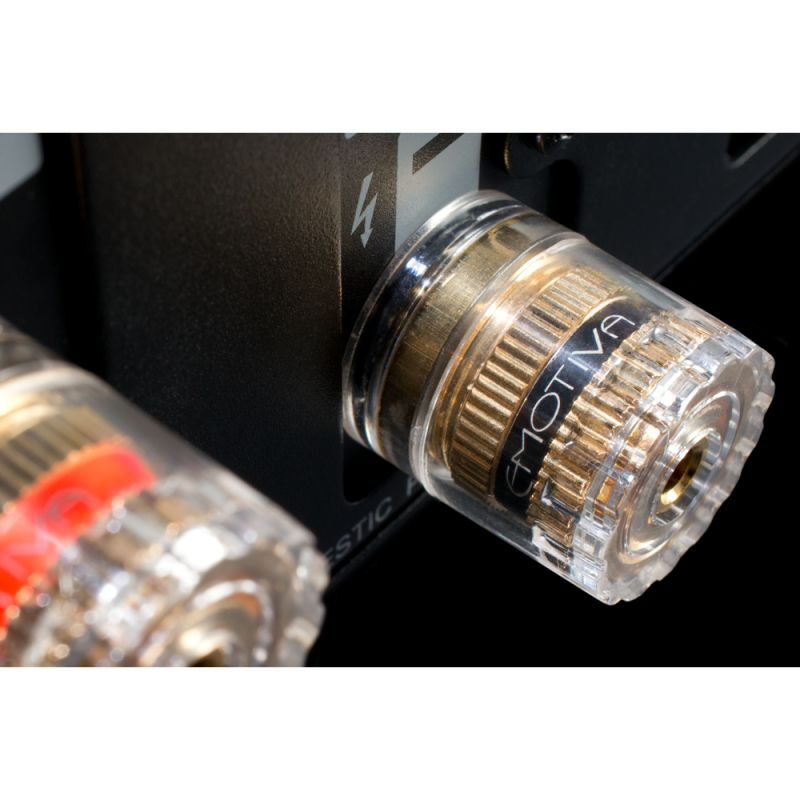 Emotiva XPA-DR3 Power Amplifier — speaker binding posts close-up
