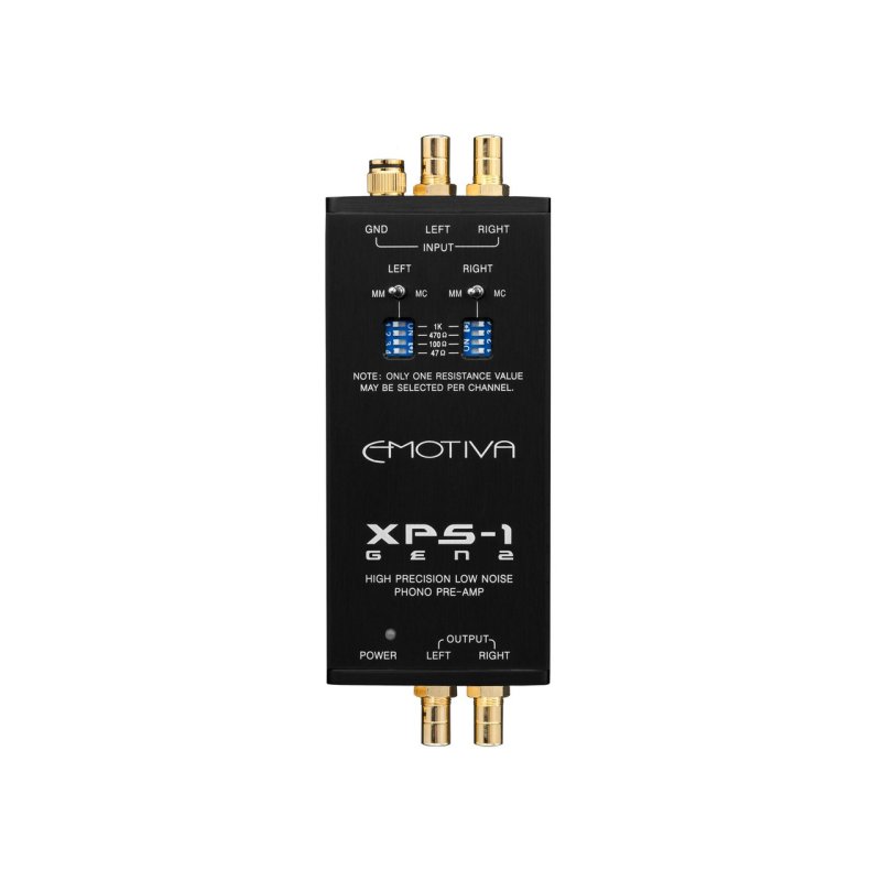 Emotiva XPS-1 Phono Preamplifier — front panel view