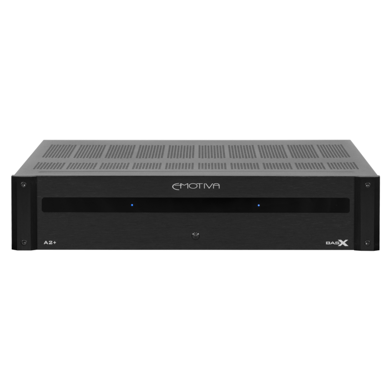 Emotiva BasX A2+ Stereo Power Amplifier — front view