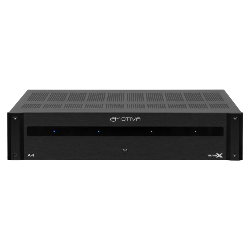 Emotiva BasX A4 Four-Channel Power Amplifier — front view