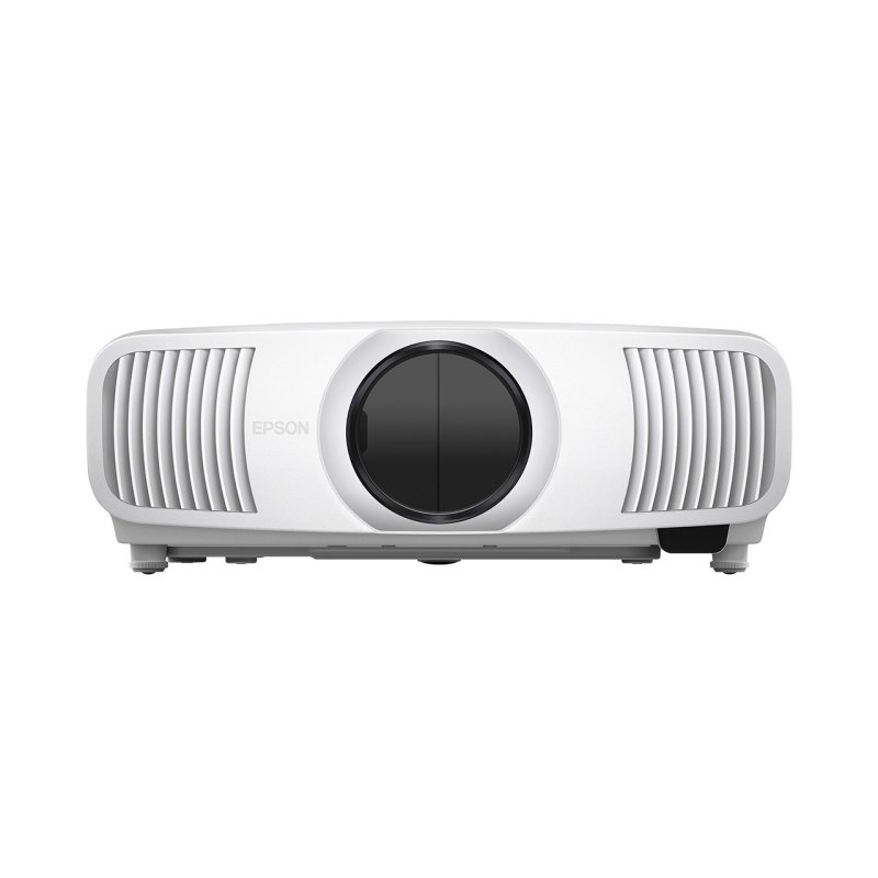 Epson EH-LS11000W Laser Projector White — front view (lens cap closed)