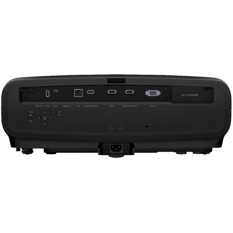 Epson EH-LS12000B Laser Projector Black — rear panel