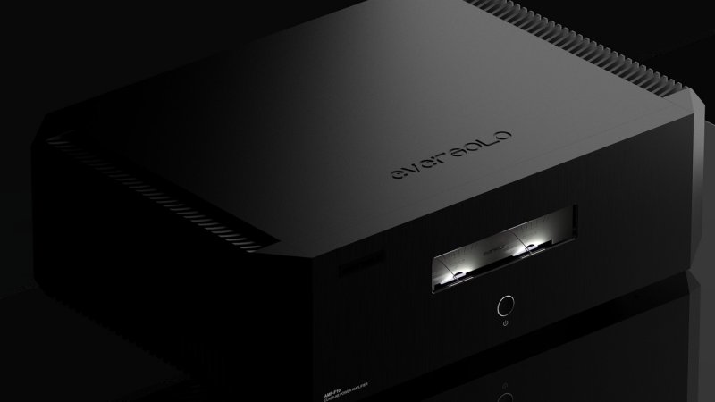 EverSolo AMP-F10 Power Amplifier Black angled view