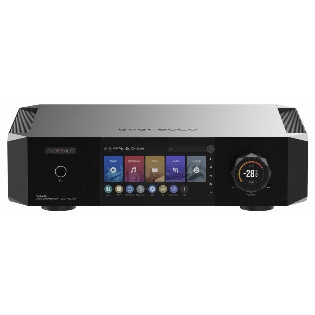 EverSolo DMP-A10 front panel with touchscreen