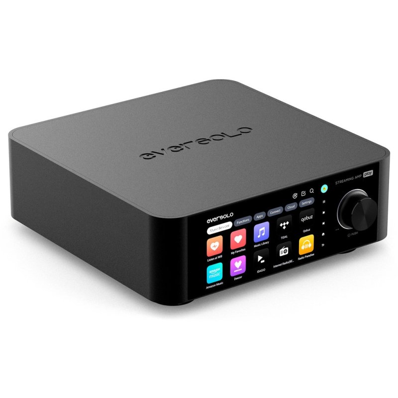 EverSolo PLAY Streaming Amplifier Black top view