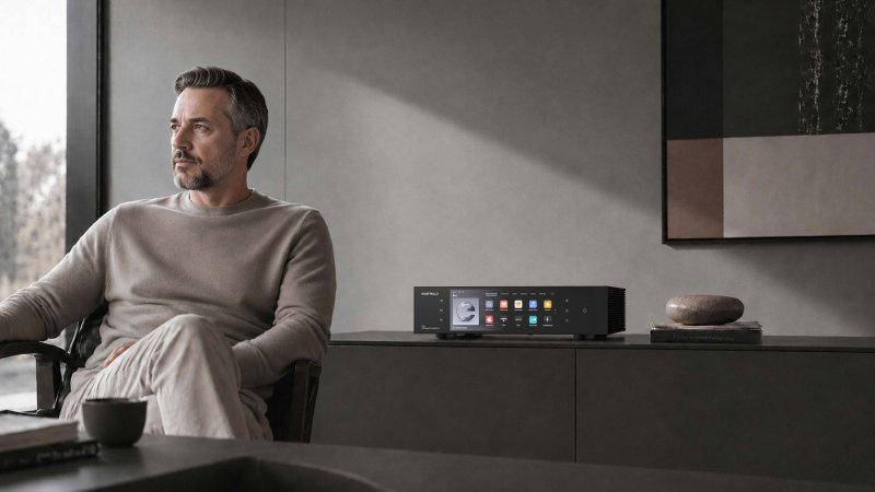 EverSolo T10 Streaming Transport in a living room setting