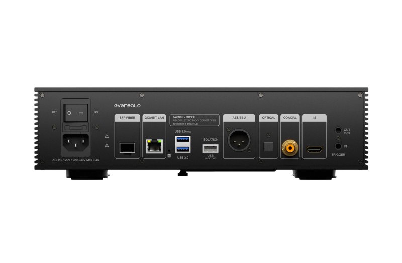 EverSolo T8 Streaming Transport rear panel connections