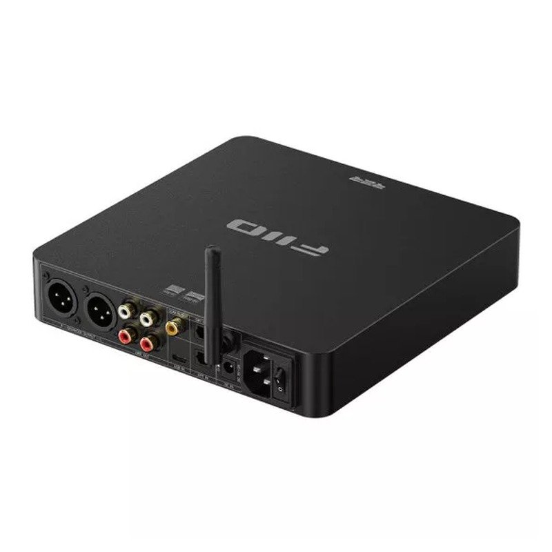FiiO BR15 R2R Desktop Bluetooth Receiver - Black - Rear Panel Angled