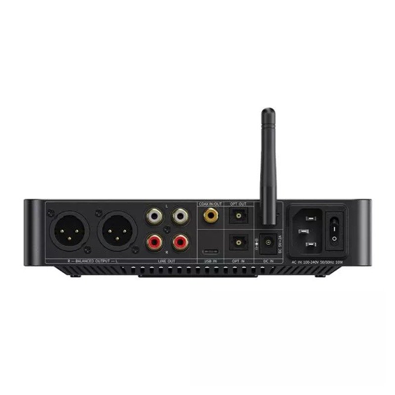 FiiO BR15 R2R Desktop Bluetooth Receiver - Black - Rear Panel