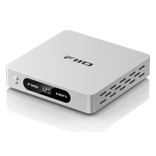 FiiO Darkside Pro Regulated Linear Power Supply - Silver - Angle View