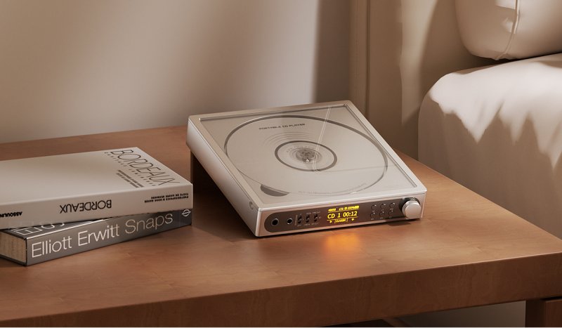 FiiO DM15 R2R Silver on bedside table