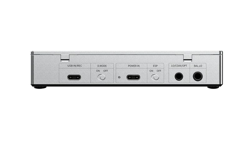 FiiO DM15 R2R Portable Stereo CD Player Silver - rear panel connections