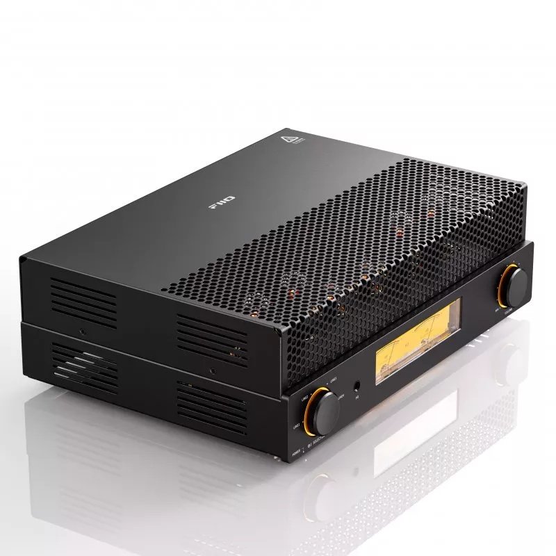 FiiO EA13 Tube Power Amplifier Black front angle view