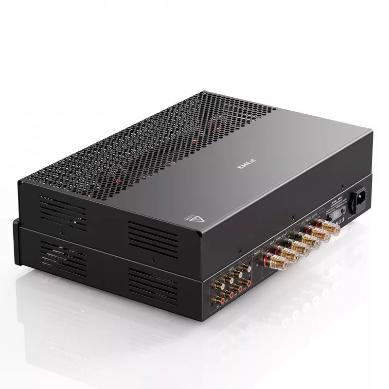 FiiO EA13 Tube Power Amplifier Black top and rear view