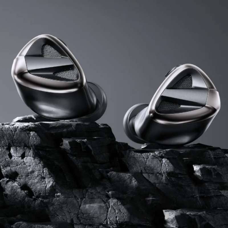 FiiO FH19 In-Ear Monitors lifestyle shot on rock